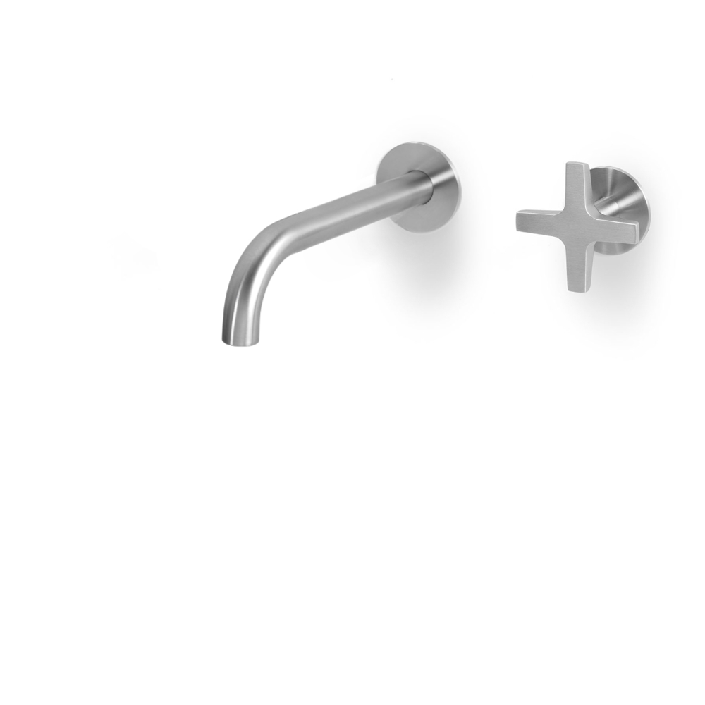 Miscelatore a parete per lavabo