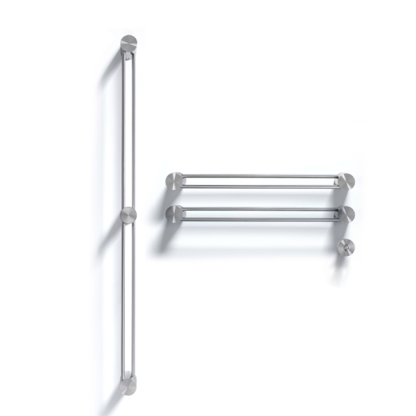 Scaldasalviette elettrico L.600 mm e L.1140 mm con interruttore remoto