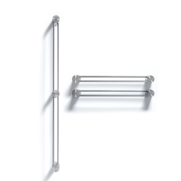 Scaldasalviette elettrico L.600 mm e L.1140 mm con interruttore