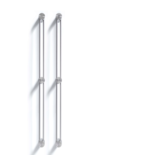 Scaldasalviette elettrico L.1140 mm con interruttore