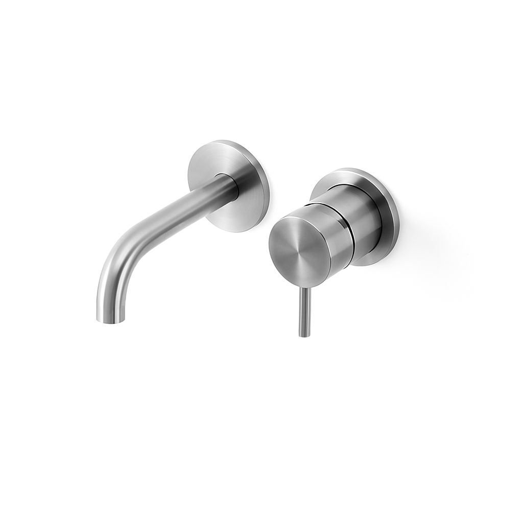 Miscelatore a parete per lavabo
