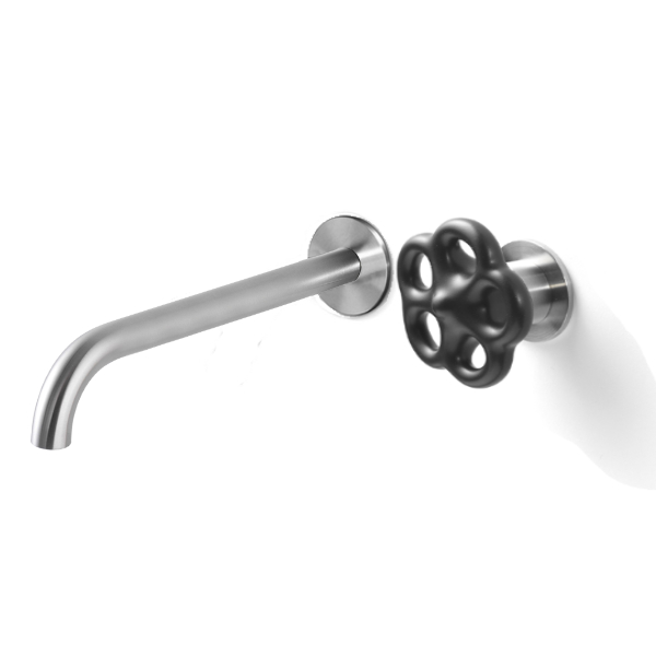 Miscelatore a parete per lavabo