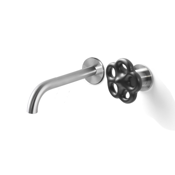 Miscelatore a parete per lavabo