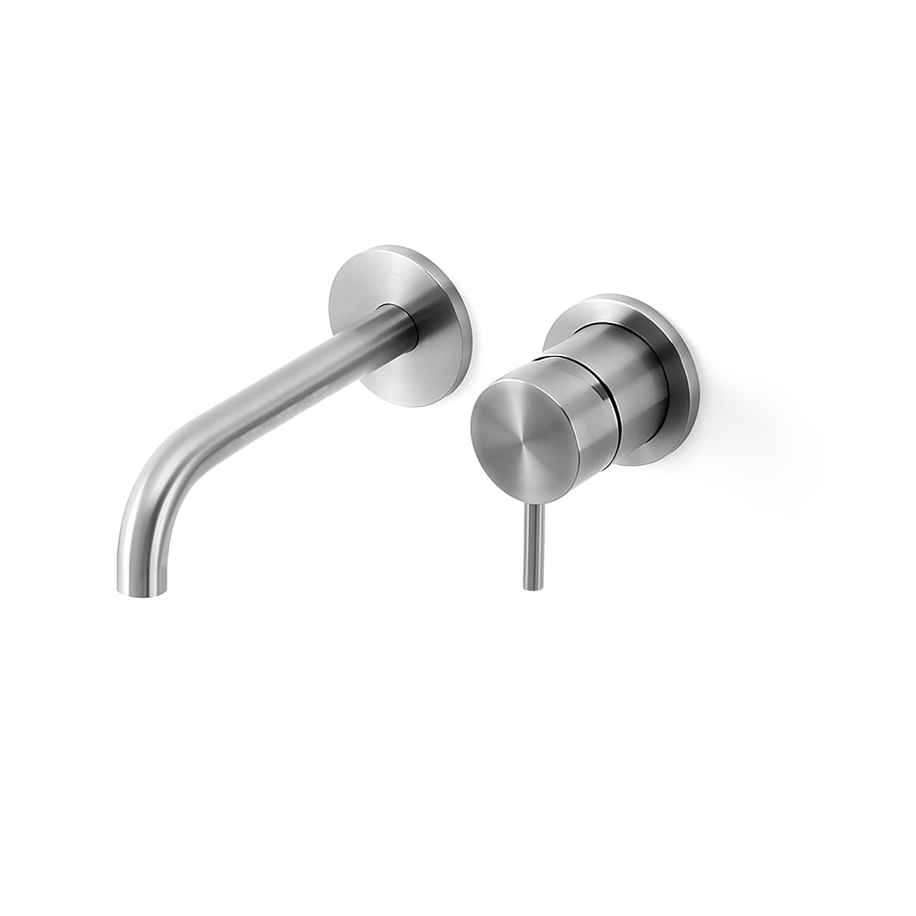 Miscelatore a parete per lavabo