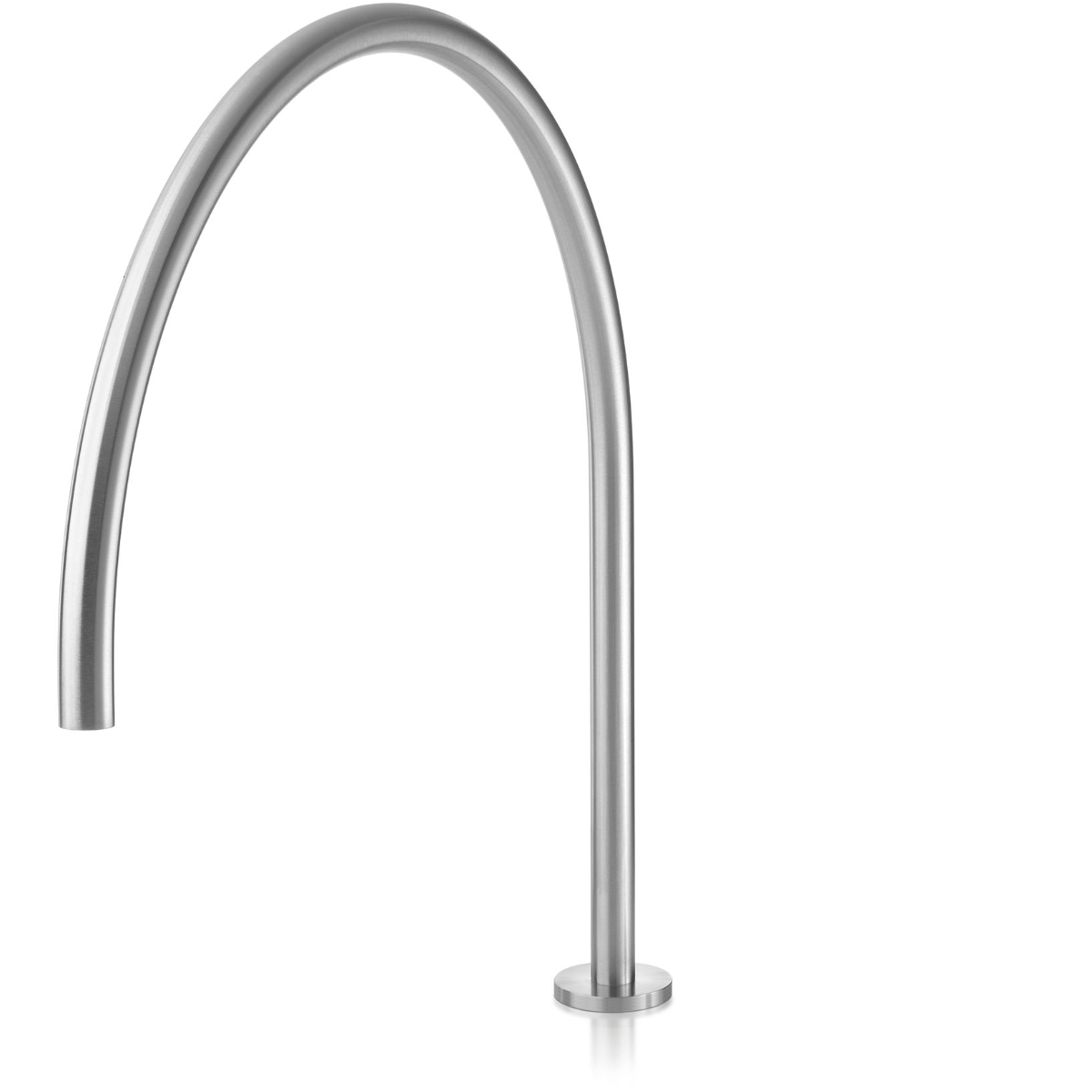 Fixed top-mounted basin spout