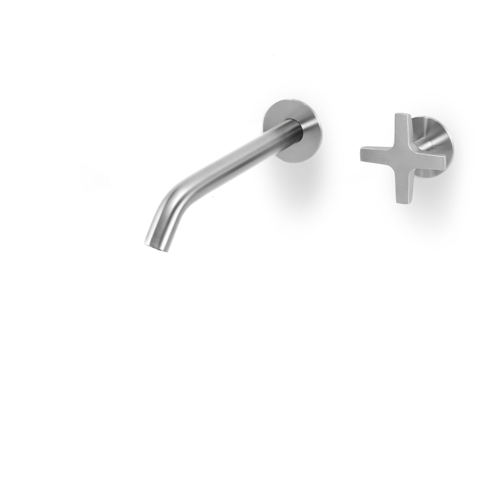 Miscelatore a parete per lavabo