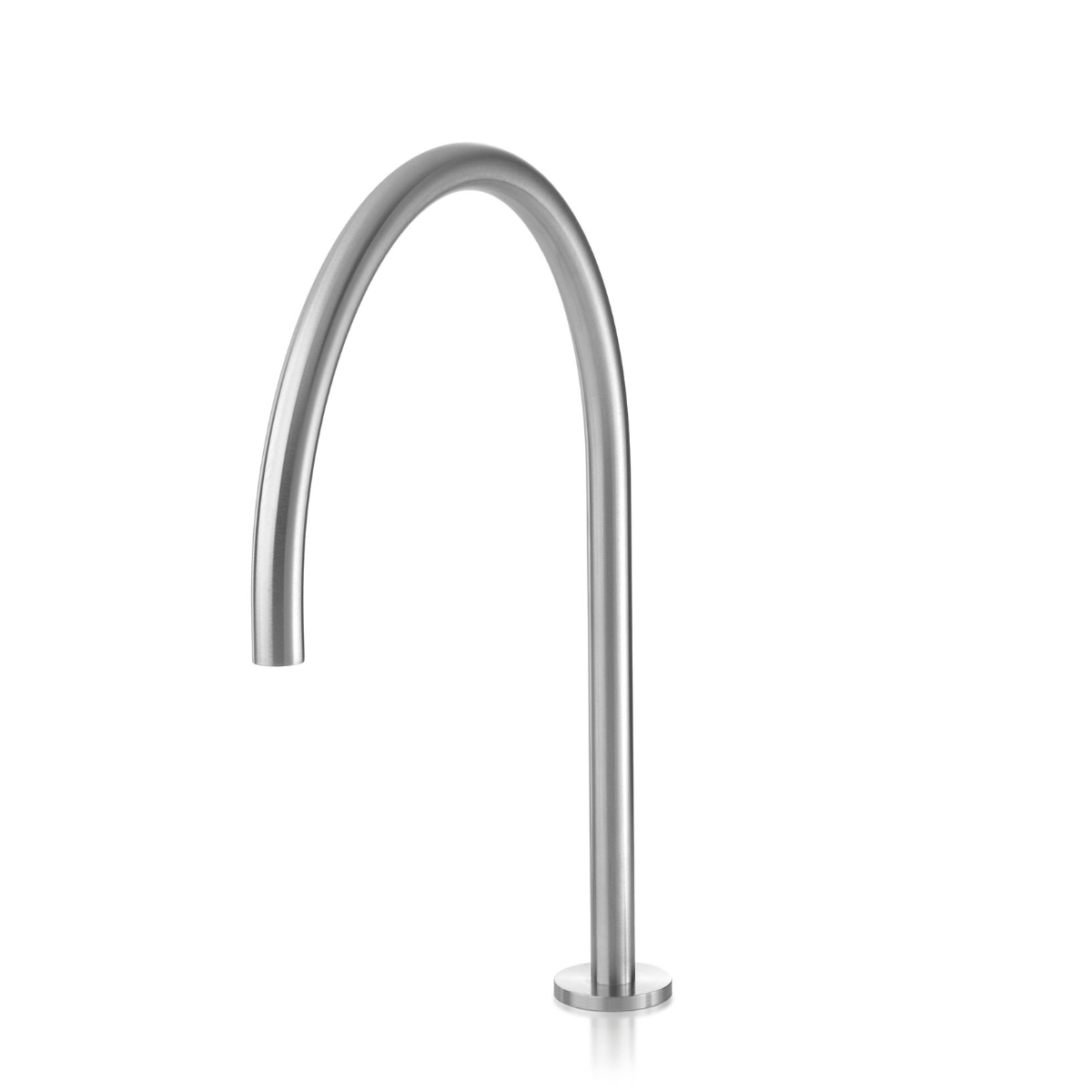 Fixed top-mounted basin spout