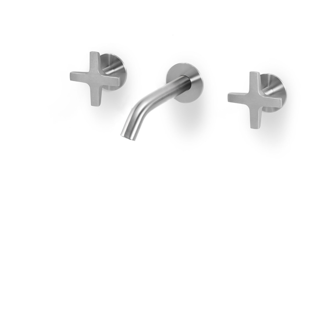 Miscelatore a parete per lavabo