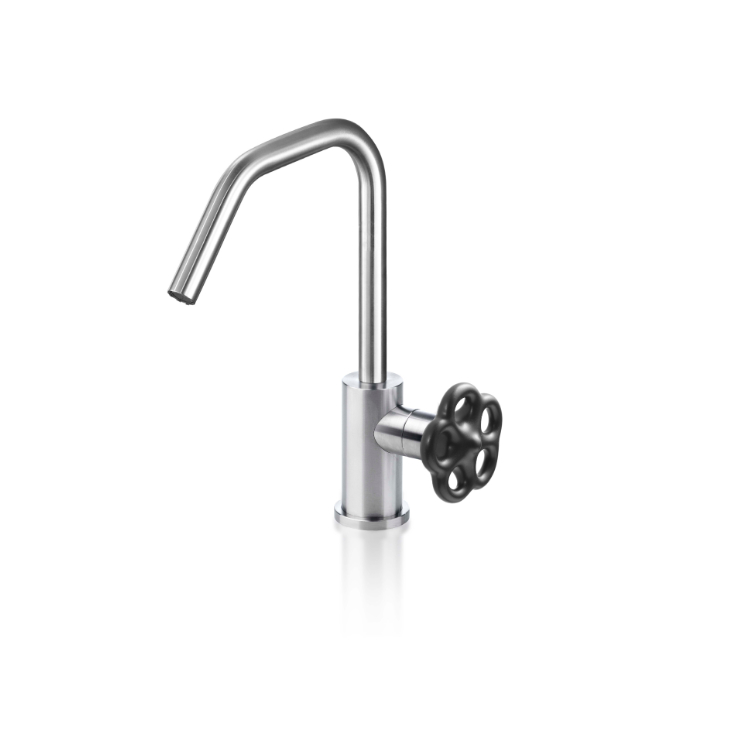 Miscelatore lavabo con canna orientabile