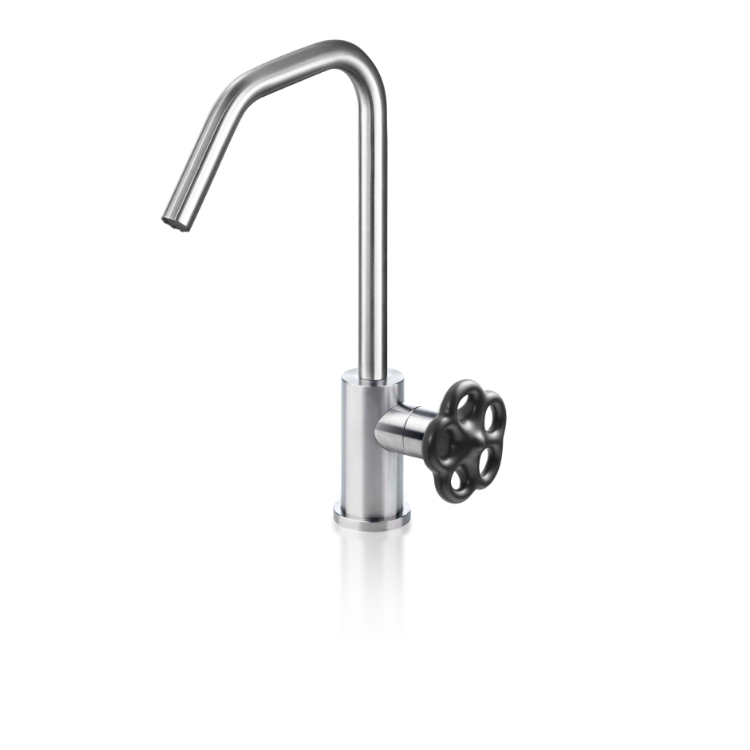 Miscelatore lavabo con canna orientabile