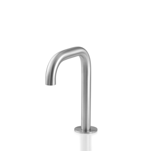Fixed top-mounted basin spout